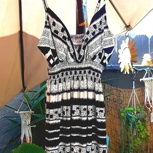 Women's full length halter sundress